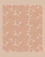 Beige abstract geïnspireerd door Piet Mondriaan