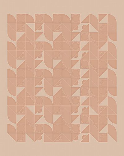 Beige abstract geïnspireerd door Piet Mondriaan