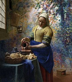 The Milkmaid, in the Woods of Renoir by Masters Revisited