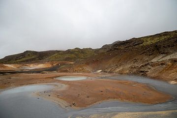 Zone géothermique de Seltún dans la réserve naturelle de Reykjanesfólkvangur en Islande | Photographie de voyage sur Kelsey van den Bosch