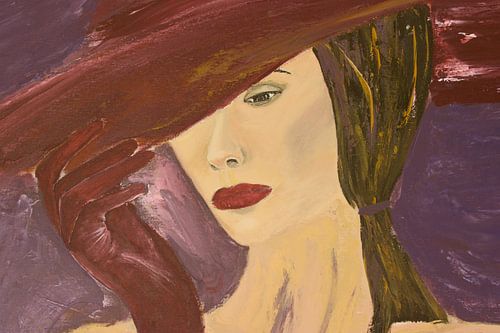 Woman with hat