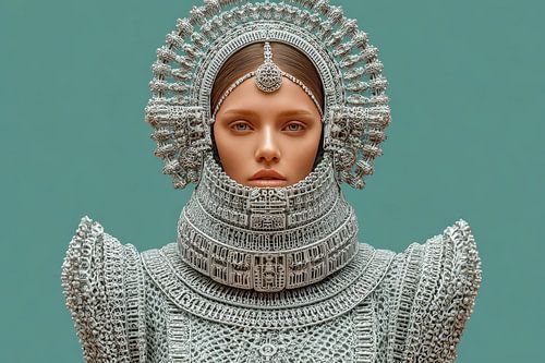 surrealistisch portret van vrouw