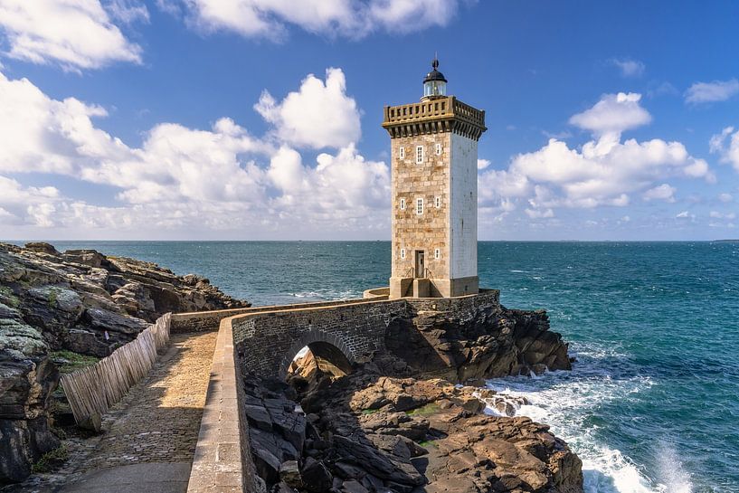 Leuchtturm Kermorvan - Bretagne - Frankreich von Achim Thomae Photography