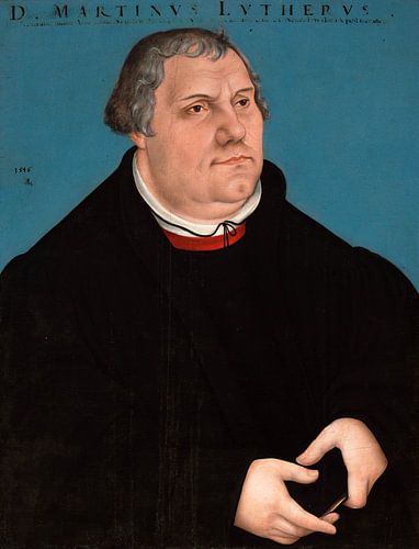 Lucas Cranach. Portret van Martin Luther