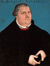 Lucas Cranach. Portret van Martin Luther van 1000 Schilderijen thumbnail