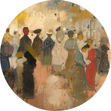 Mensen schilderij | Splashes of Joy