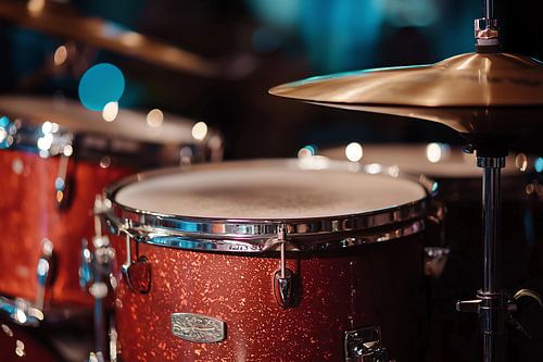 Fond atmosphérique d'un instrument de musique, Batterie jazz