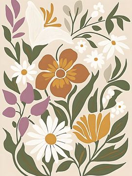 Vintage Flowers van Gypsy Galleria
