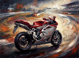 Feuer auf der Rennstrecke: MV Agusta F4 von Jan Keteleer