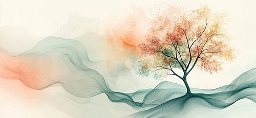 Tree in Abstract Landscape