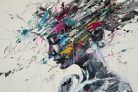 Geflüster des bunten Chaos von Blickfänger Gemälde