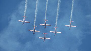Jupiter Aerobatic Team in actie tijdens LIMA 2025. van Jaap van den Berg