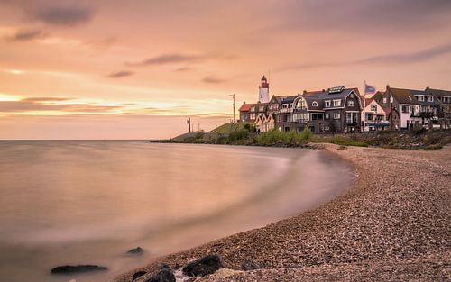Urk bij zonsondergang