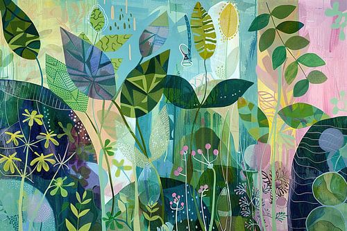 Landschaftliche Collage