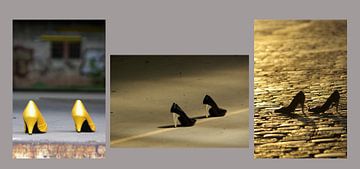 Collage van hoge hakken (Breedbeeld Foto's) van Norbert Sülzner