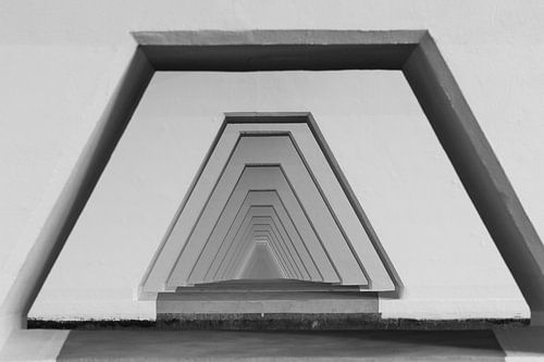 Abstract vista of the Zeeland Bridge