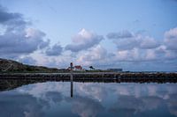Nuages bleu-gris dans le port de Terschelling