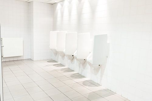 Urinoirs bij de mannen toilet