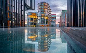 Medienhafen in Düsseldorf, Deutschland