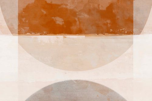 Modern Scandinavisch Bauhaus Abstractie Organisch Aards