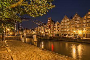 Historical Dordrecht in the Blue Hour - Damiatebrug and Wolwevershaven