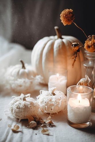 Impression de citrouille blanche No 3