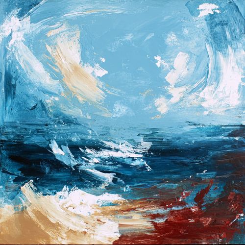 Stürmische Meereswellen