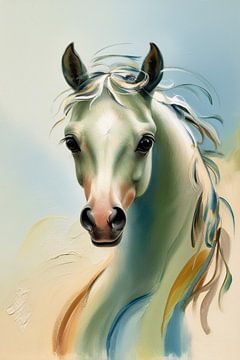 Sierlijk paard in zachte kleuren van Art & Soul Creations