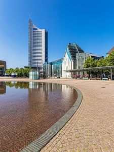 Blick über den Augustusplatz in der Stadt Leipzig