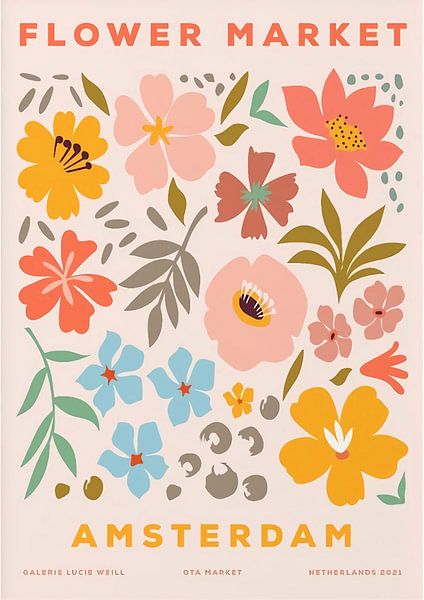 Amsterdam Blumenmarkt von Nubia