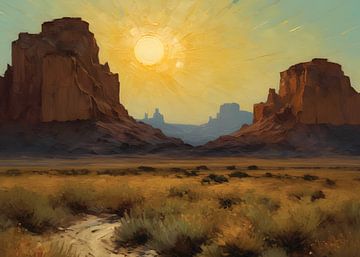 Desert Sunset v2 by Timba Art