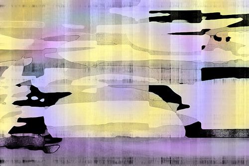 Afrique Abstrait 22 Peinture sur textile aux couleurs pastel sur FRESH Fine Art