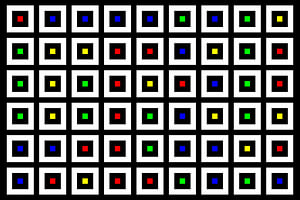 Verschachtelt | Mittig | 09x06 | N=02 | Random #04 | RGBY