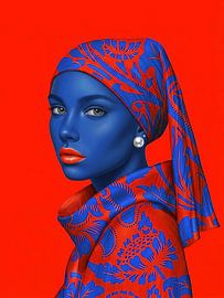 Red Silence Girl by René van den Berg