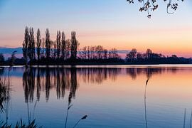Sonnenaufgang in Zwolle am Aaplas. von Janny Beimers