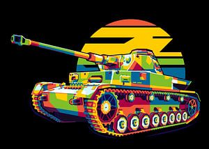 Panzerkampfwagen IV in WPAP Illustration von Lintang Wicaksono