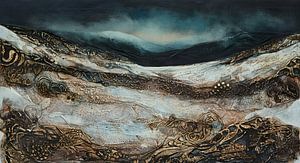 abstrakte Gebirgslandschaft