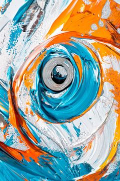 A riot of colour in the vortex of silence by Poster Art Shop