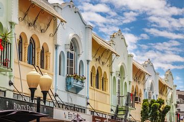 New Regent Street in Christchurch, Nieuw Zeeland van Christian Müringer