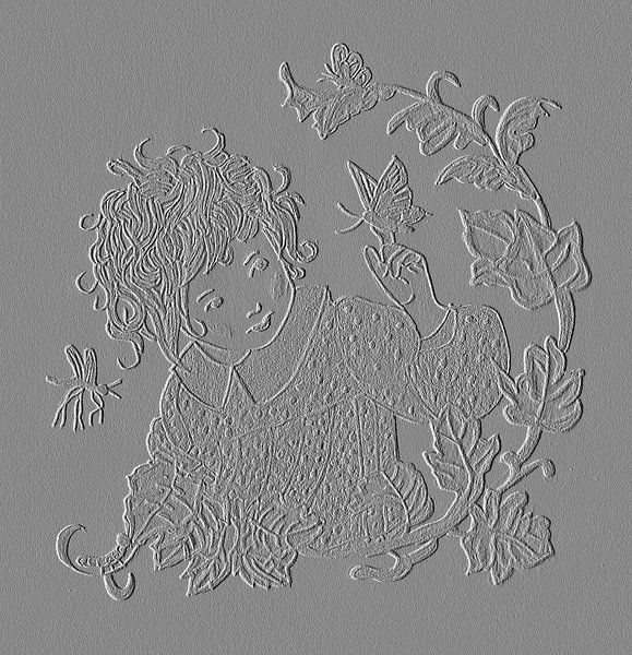 Meisje in de natuur van Jose Lok