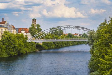Brug over de Regnitz in Bamberg van ManfredFotos
