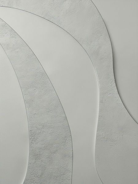 Reliefkunst: Elegant Mist (Flexa Wood Clay Shades) von STUDIO MINIMAL ART
