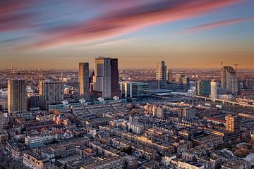 Luchtfoto van de binnenstad van Den Haag