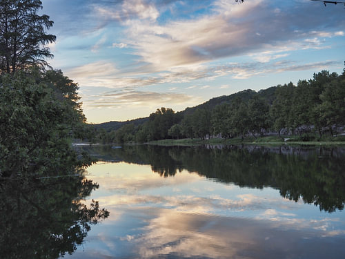 Spiegelung am Guadalupe River