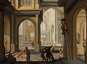 Bildersturm in einer Kirche, Dirck van Delen von Meisterhafte Meister Miniaturansicht