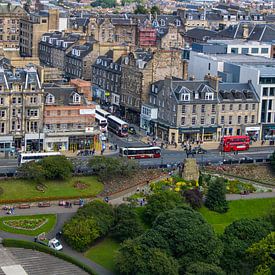 Uitzicht op de stad Edinburgh van Dennis Hooiveld