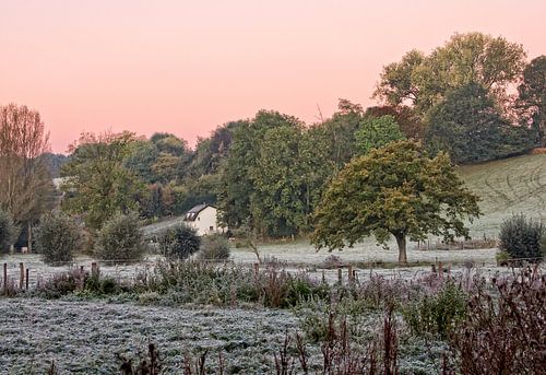 Bulkem in Simpelveld bedekt met rijp