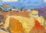 Landscape with half-timbered houses by Nop Briex thumbnail
