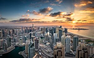 Dubai Marina Sonnenuntergang