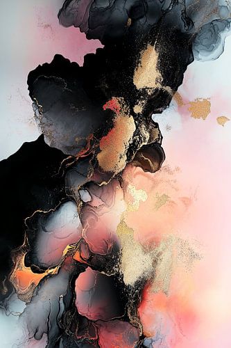 Abstract Alchemy - Obsidian Bloom III